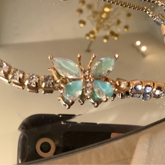 Rachel Zoe Jewelry - Beautiful slider bracelet with butterfly gem stone NWOT